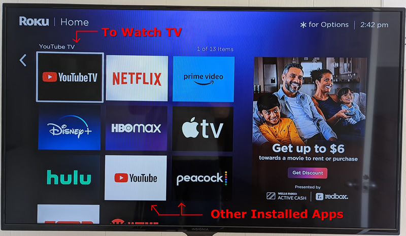 Roku Home Screen